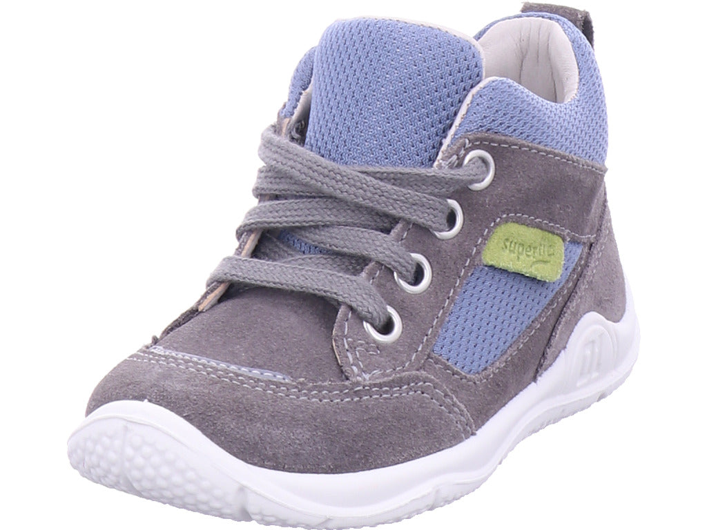 Superfit Jungen Halbschuh Stiefelette Leder \ Universe in grau
