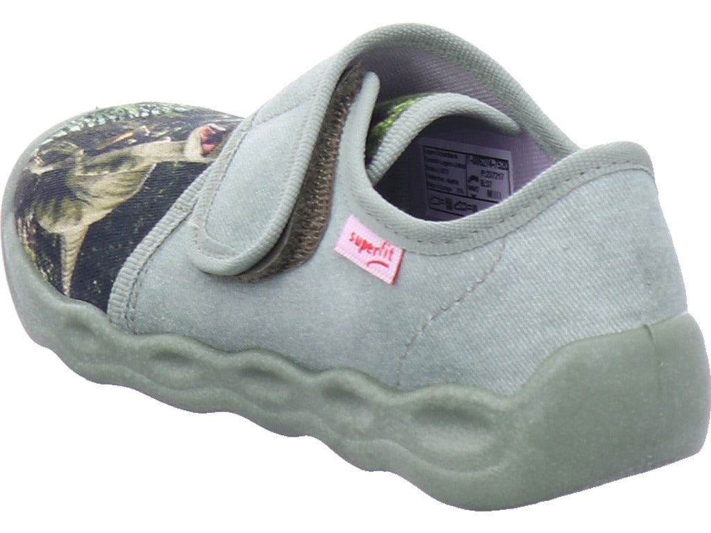 Chlapecké pantofle Legero, textilní pantofle, styl Bubble v zelené barvě