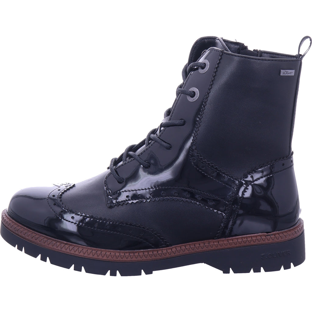 s.Oliver Damen Stiefelette  in schwarz