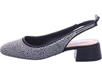 Steve madden Dámské lodičky Smitten Sandal Rhinestone v černé barvě
