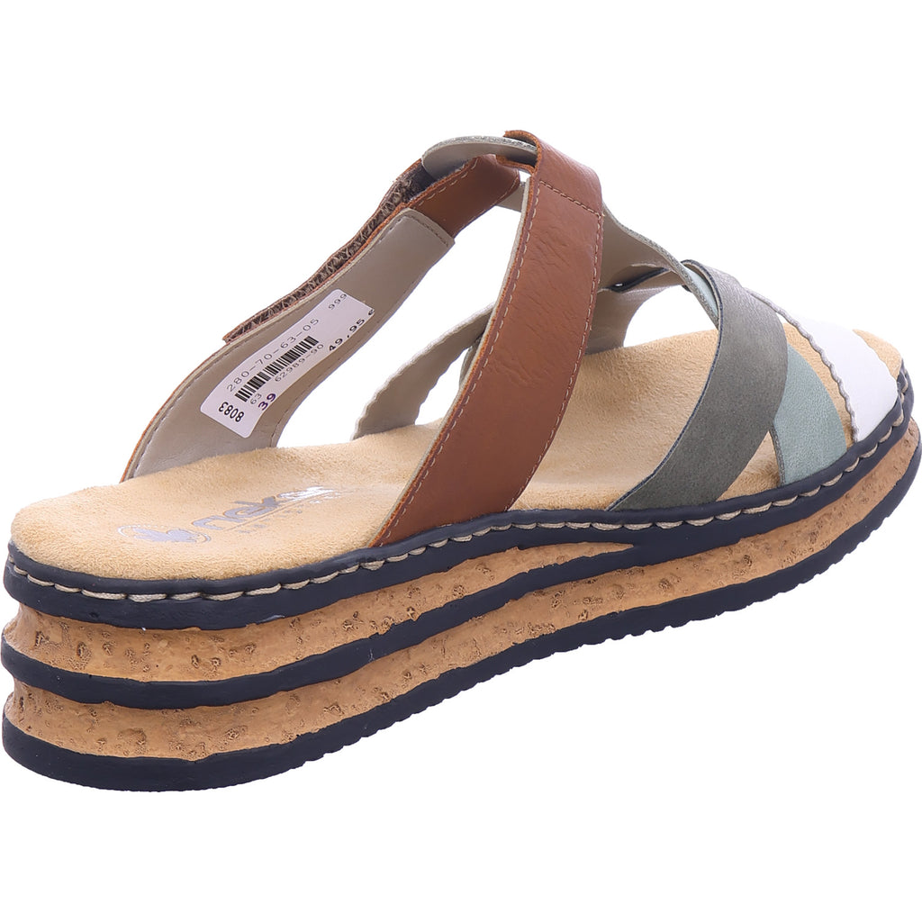 Rieker Damen Pantolette  in grün