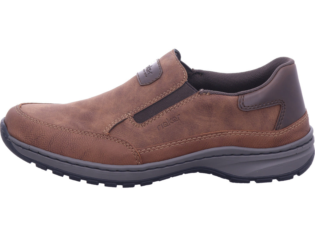 Rieker men's slippers Hwk men's low shoes in brown