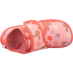 Affenzahn Mädchen Barfußschuhe Hausschuh Baumwolle Movy Pony in rot