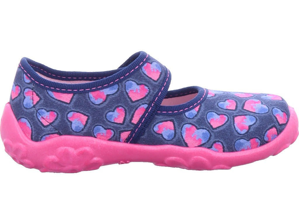 Superfit Girls' Mule Slipper Textile Bonny in Blue