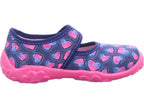 Superfit Girls' Mule Slipper Textile Bonny in Blue