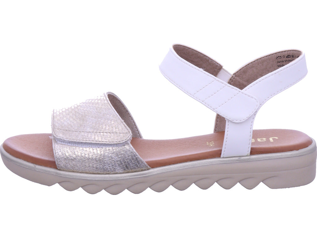 Jana Damen Sandalette  in weiß