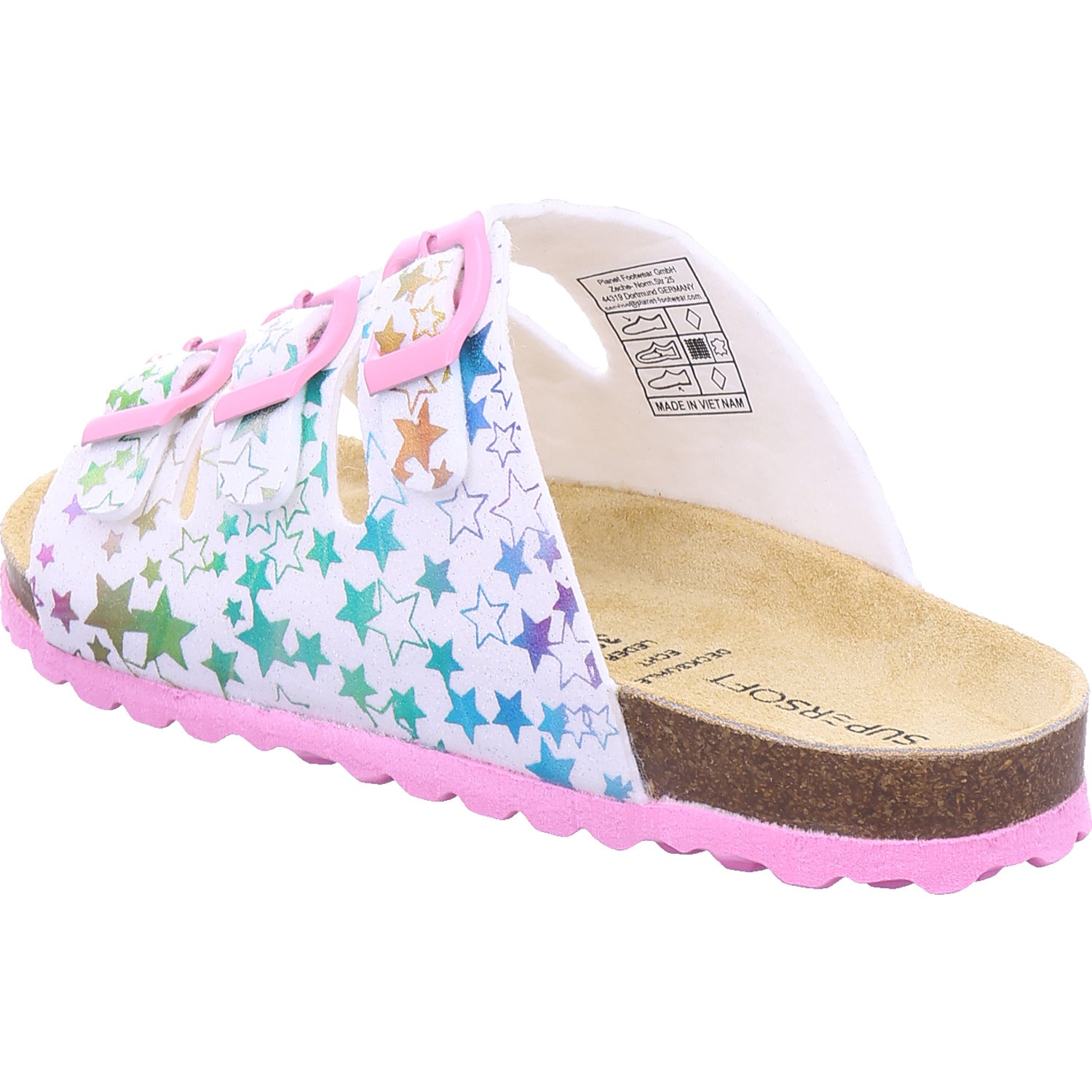 Planet Footwear Girls' Mule in white