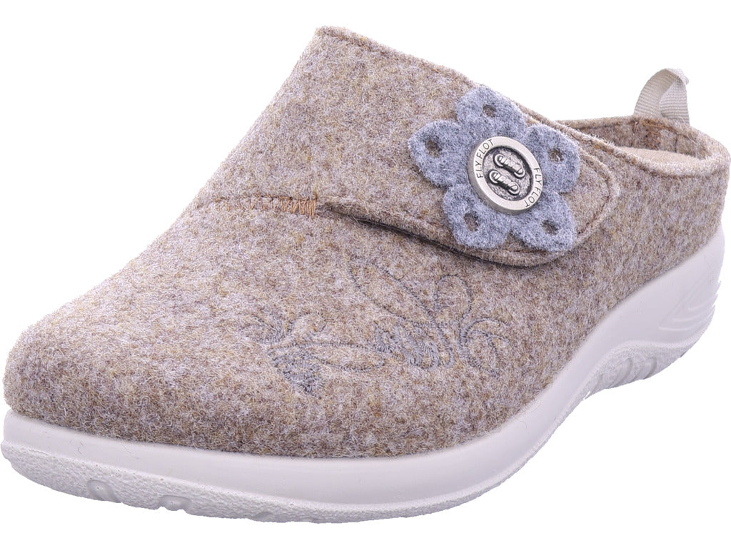 Fly Flot Damen Hausschuh  in beige