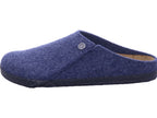 Birkenstock Men's Slipper Zermatt Felt Dark Blue in blue