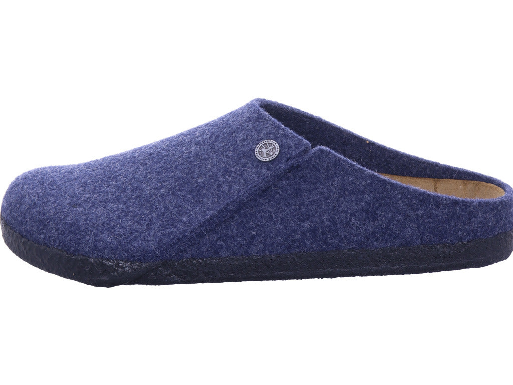 Birkenstock Men's Slipper Zermatt Felt Dark Blue in blue