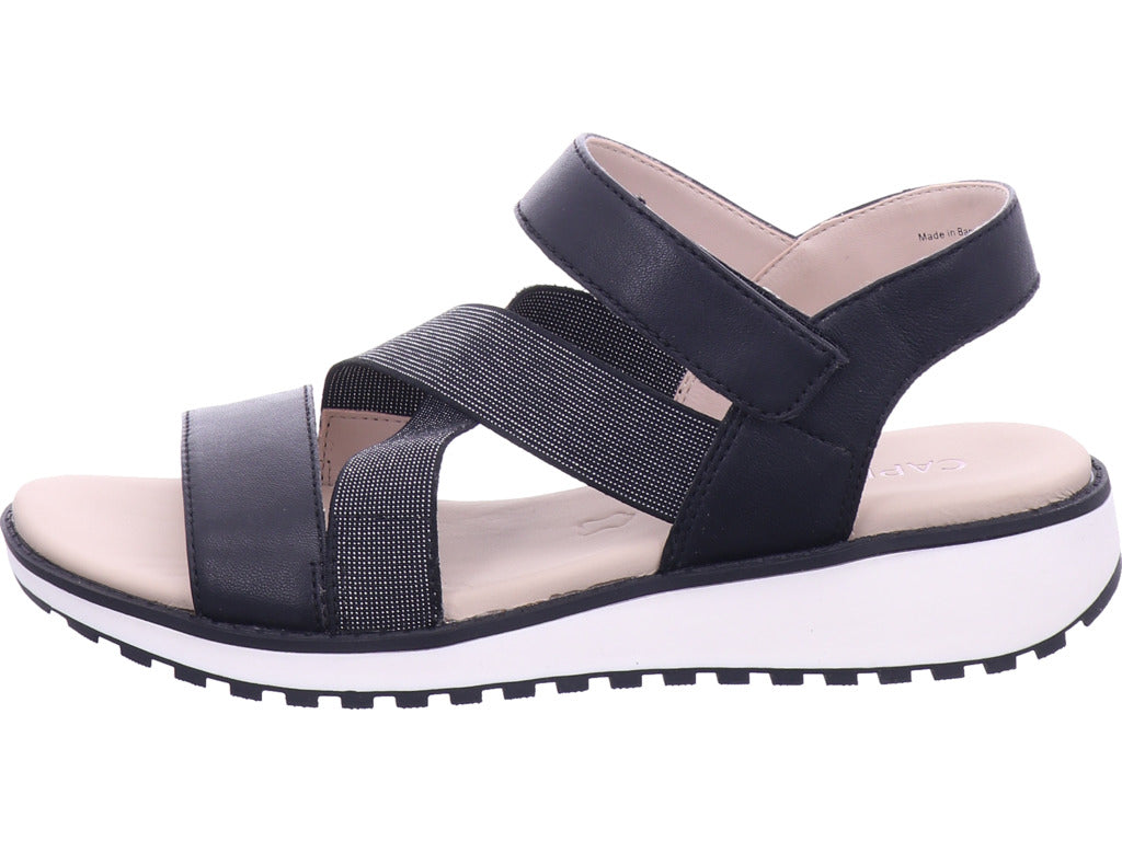 Caprice Damen Sandalette Women Sandals in schwarz