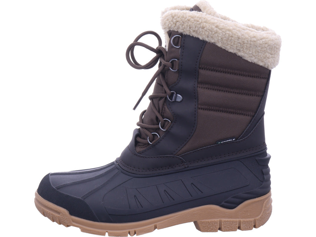 Dámské boty Zoth Spiral Moonboot Spiral v hnědé/černé barvě