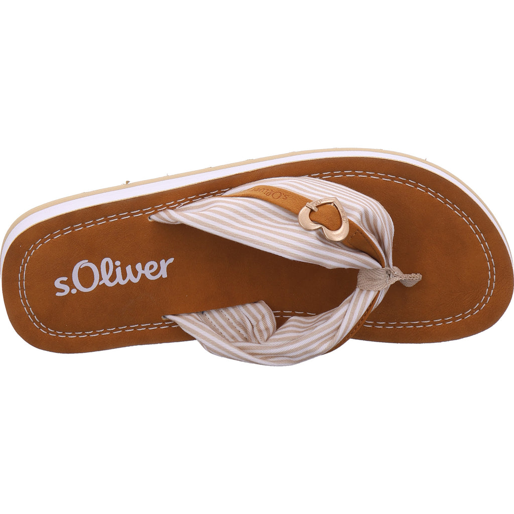 s.Oliver women's mule in beige