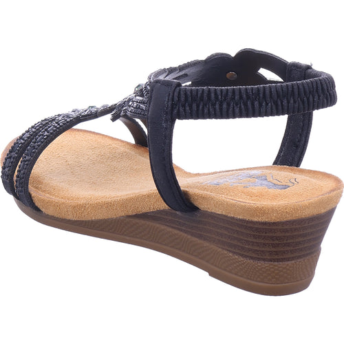 2 GO FASHION Dámské sandály v černé barvě