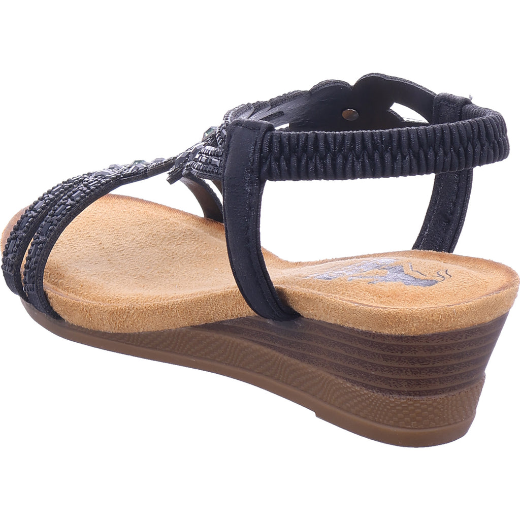 2 GO FASHION Dámské sandály v černé barvě