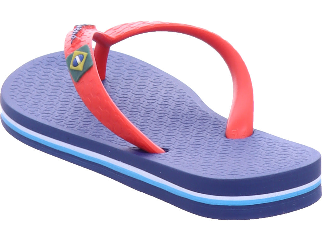 Ipanema Unisex – dětské plážové boty Ipanema Clas Brasil Ii Kids v modré barvě