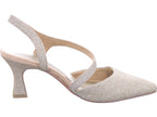 Marco Tozzi women's pumps in platinum