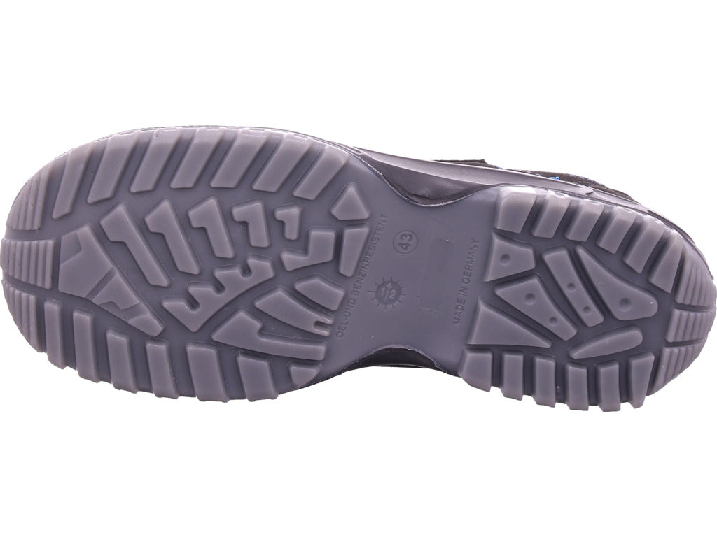 Pánské pracovní boty s leopardím vzorem v černé barvě