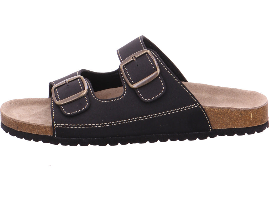 Planet Footwear Pantofle s hlubokou stélkou, nazouváky, černé