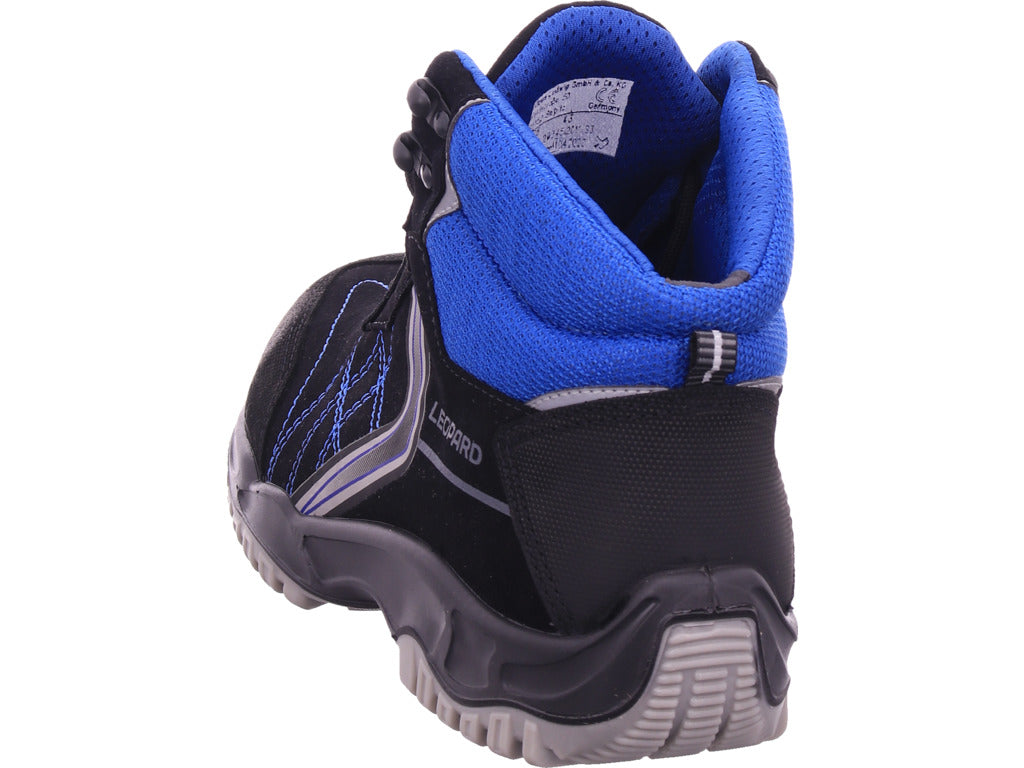 Leopard Herren Arbeitsschuh Knöchelstiefel Gel S3 in schwarz