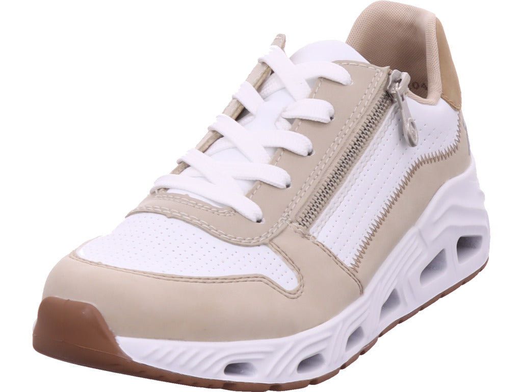 Rieker women's sneakers Fsk women's low shoes in white