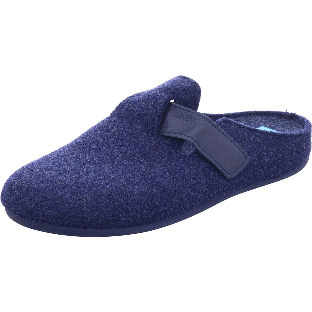Florett Herren Hausschuh Carlo Pantoffel in blau