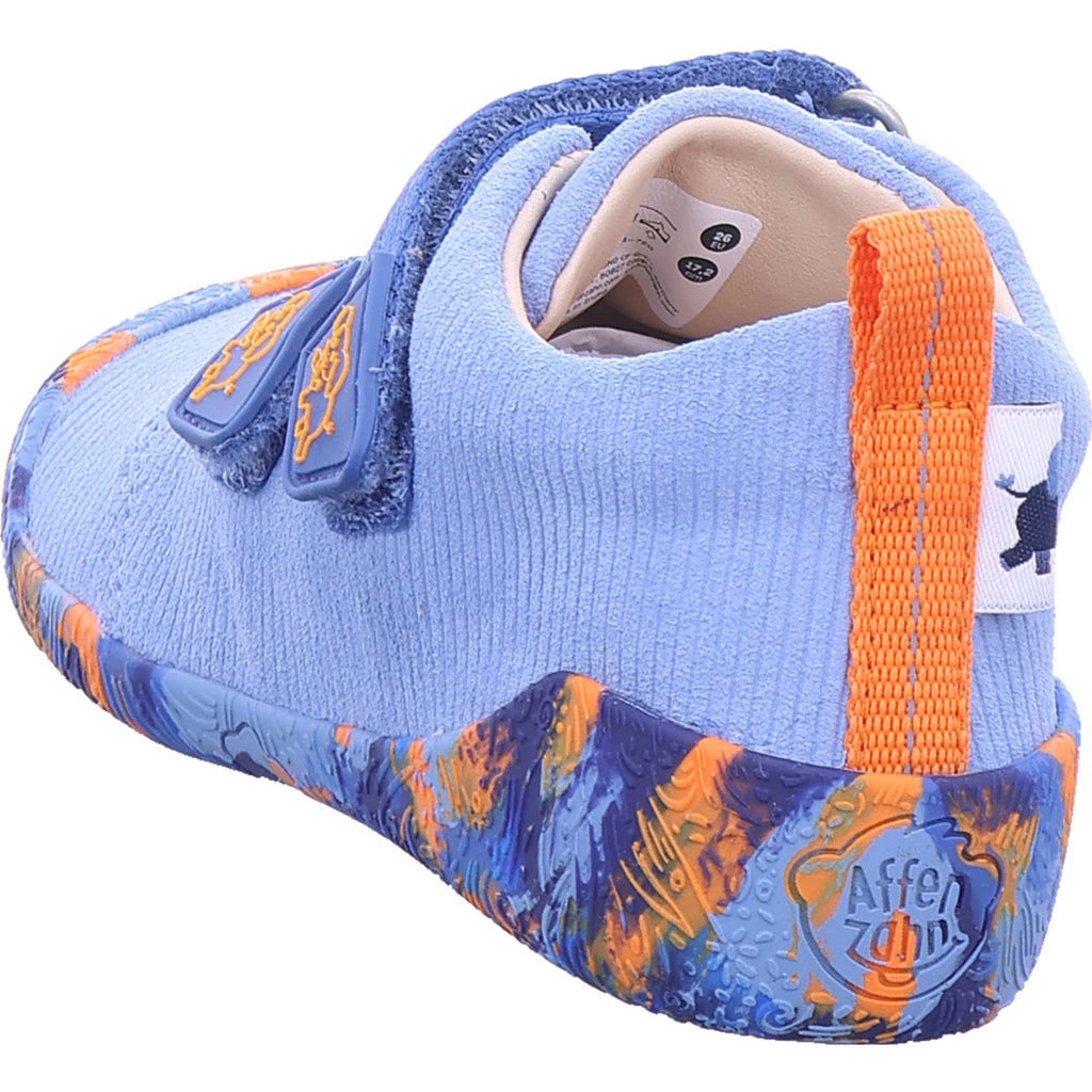 Affenzahn Boys' Prewalker Leather Walky Shoe in blue