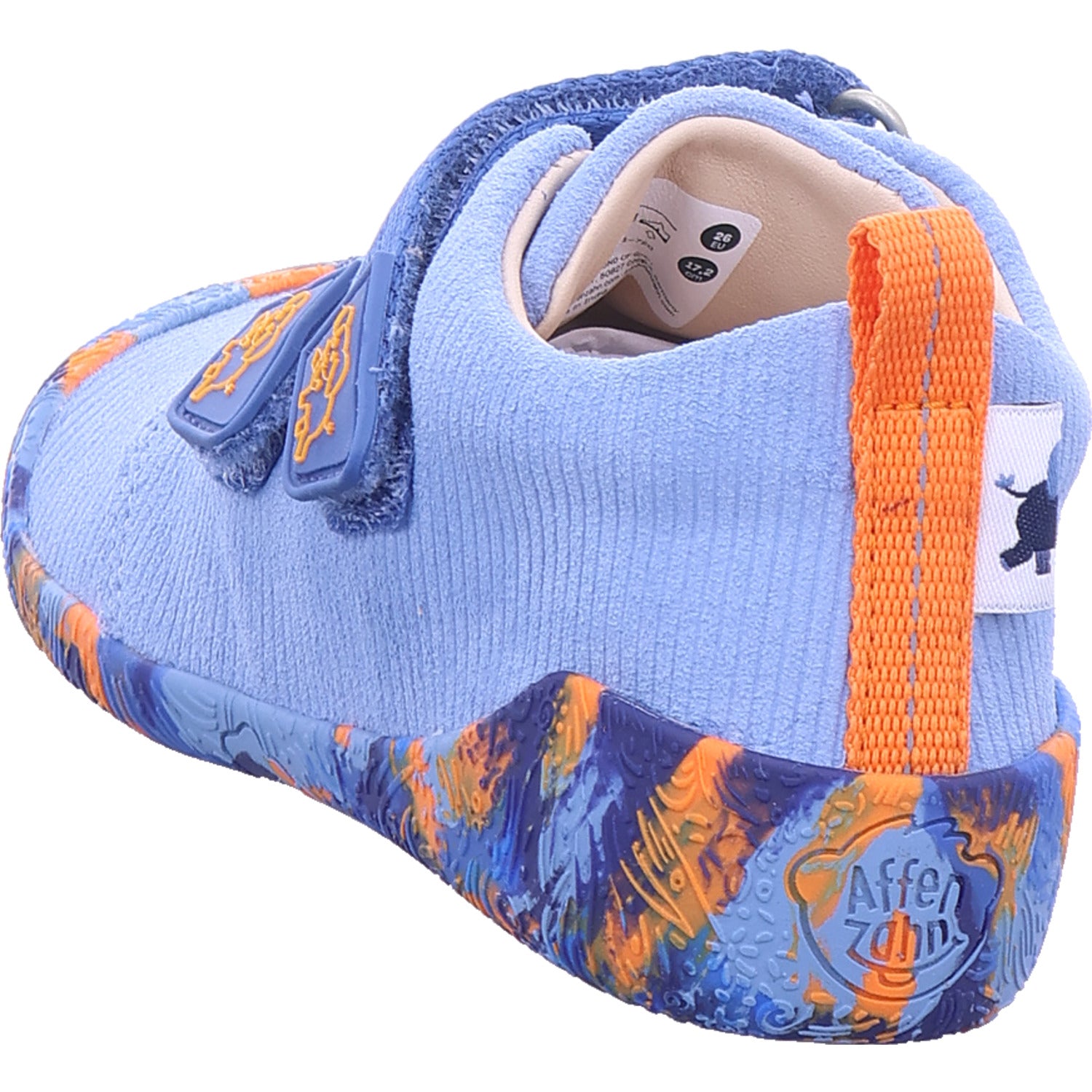 Affenzahn Boys' Prewalker Leather Walky Shoe in blue
