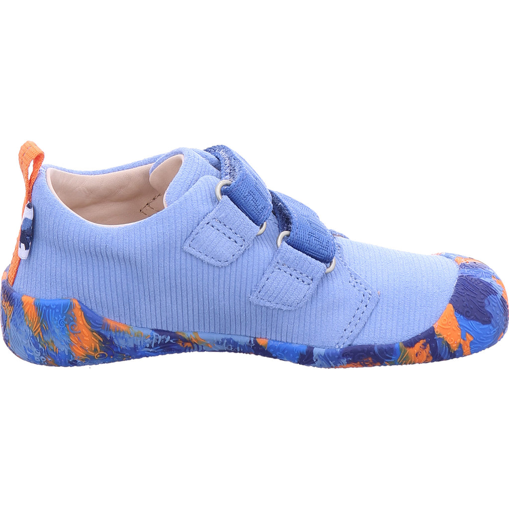 Affenzahn Jungen Barfußschuhe Prewalker Leather Walky in blau