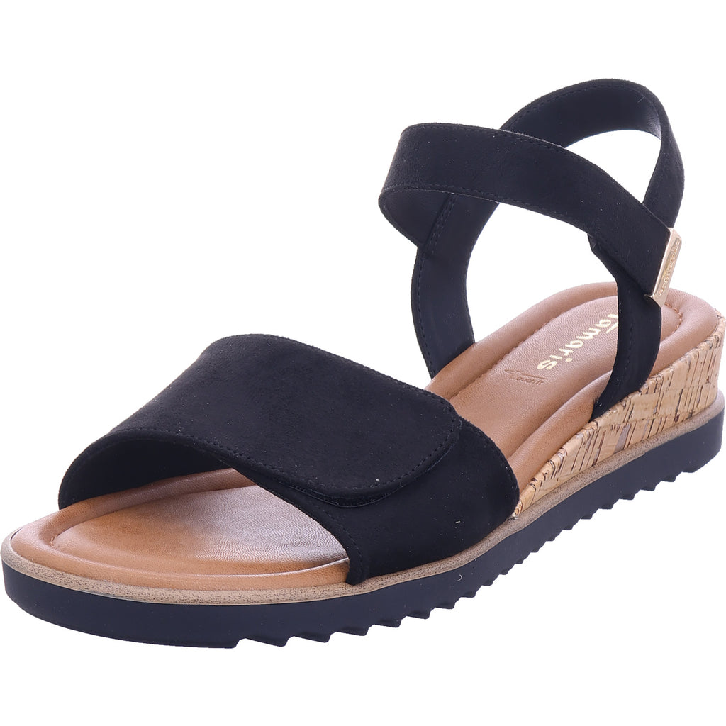Tamaris Damen Sandale  in schwarz