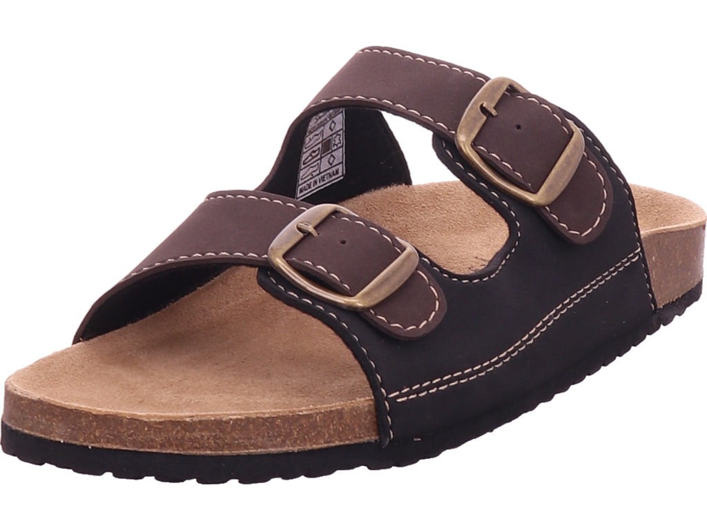 Planet Footwear Pánské pantofle Pánské pantofle s hlubokou stélkou v hnědé barvě