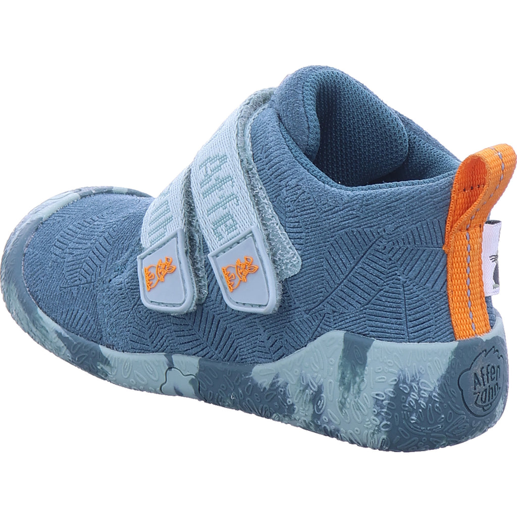Affenzahn Jungen Lauflernschuh Leather Talky Hase in grün