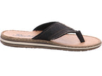 Rieker Herren Pantoffel  in schwarz