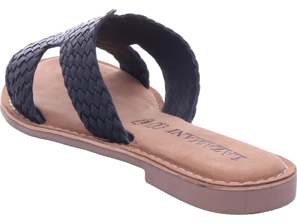 Lazamani Damen Pantolette  in schwarz