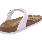 Birkenstock Damen Pantolette Gizeh Flowers in weiß