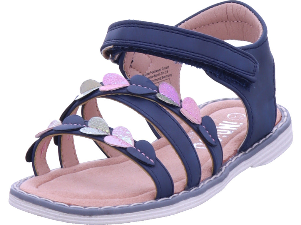 Indigo Mädchen Halbschuh  in blau