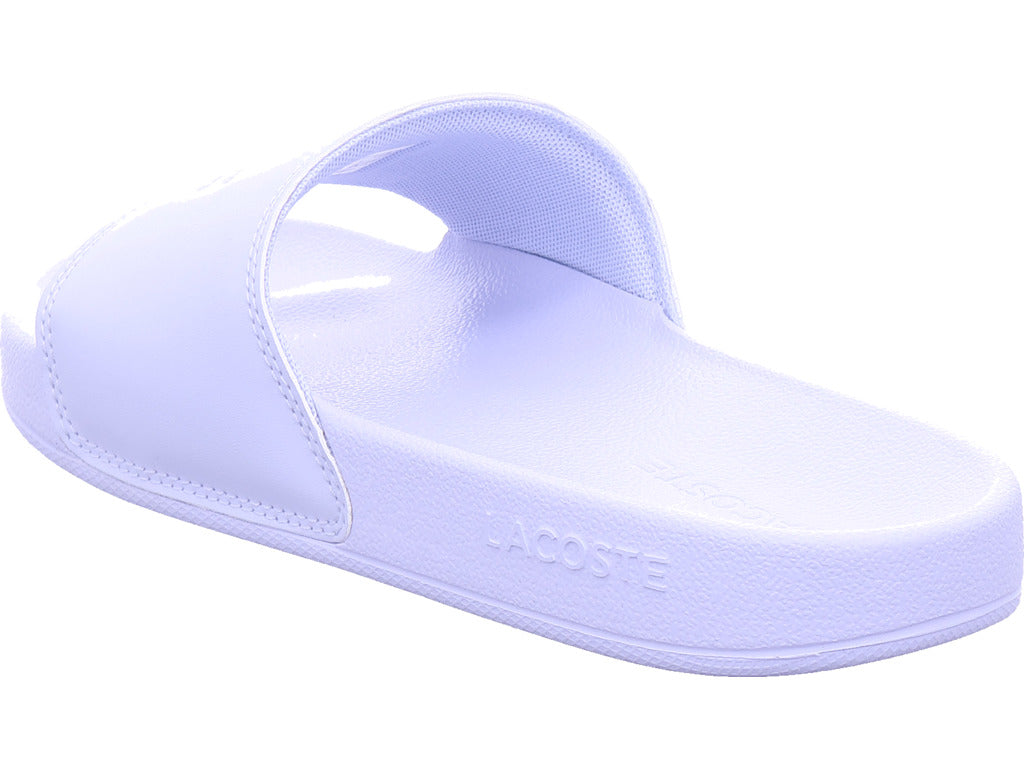 Dámské pantofle Lacoste Serve Slides v modré barvě