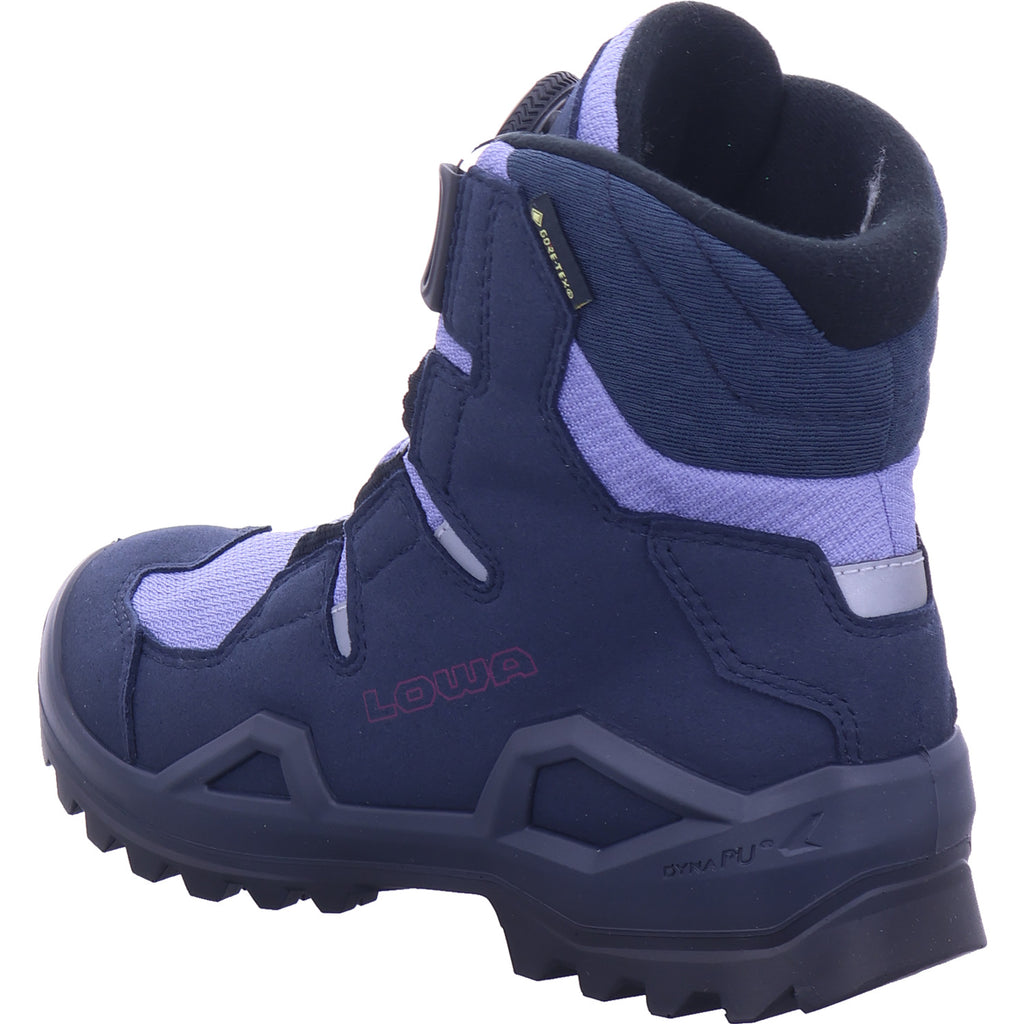 lowa Mädchen Moonboots Milo Evo Gtx Hi Boa Jr in blau