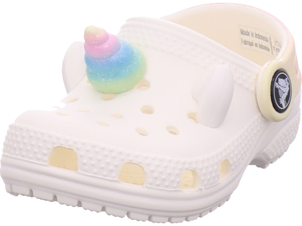 Crocs Unisex - Kinder Badeschuh Classic I Am Rainbow in weiß