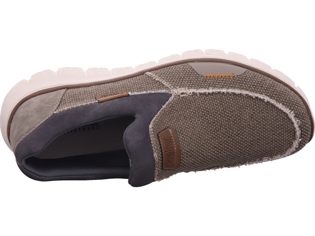Rieker Herren Slipper Fsk Herren Halbschuhe in grau
