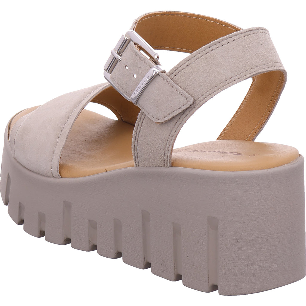 Tamaris Damen Sandalette  in sand-taupe