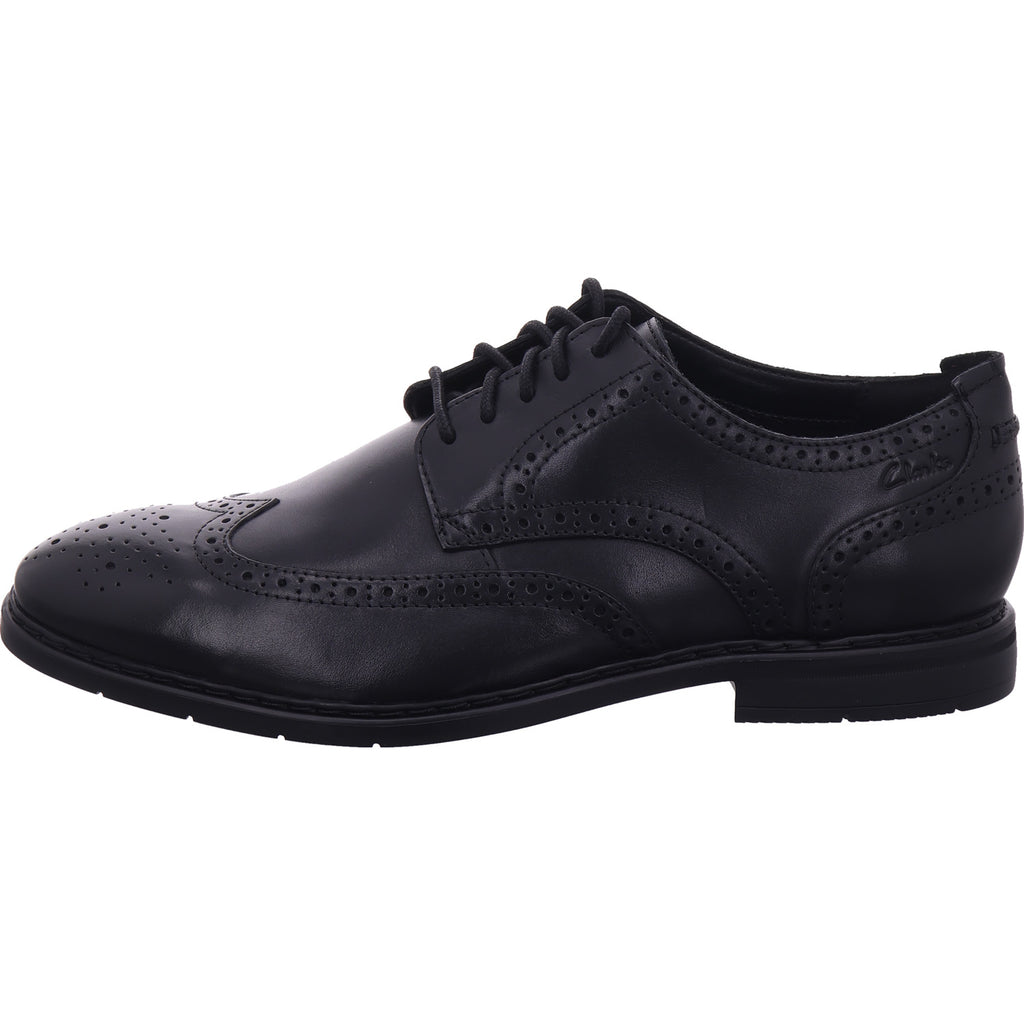Clarks Herren Halbschuh Banbury Tip in schwarz