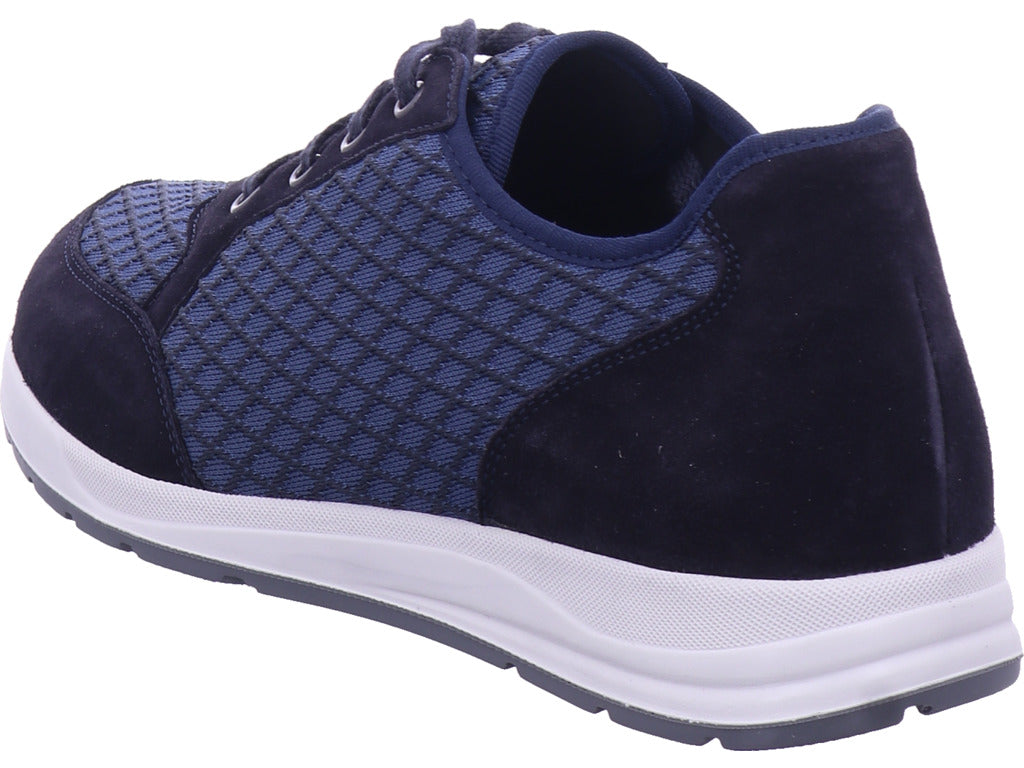 Varomed Herren Halbschuh Autin Schnürschuh Weite K in blau