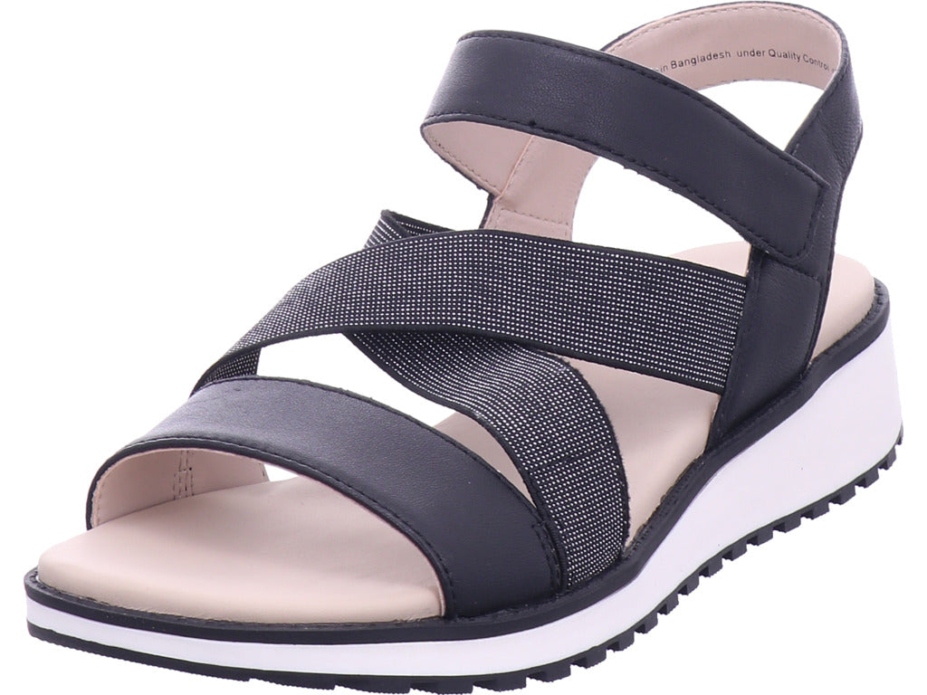 Caprice Damen Sandalette Women Sandals in schwarz