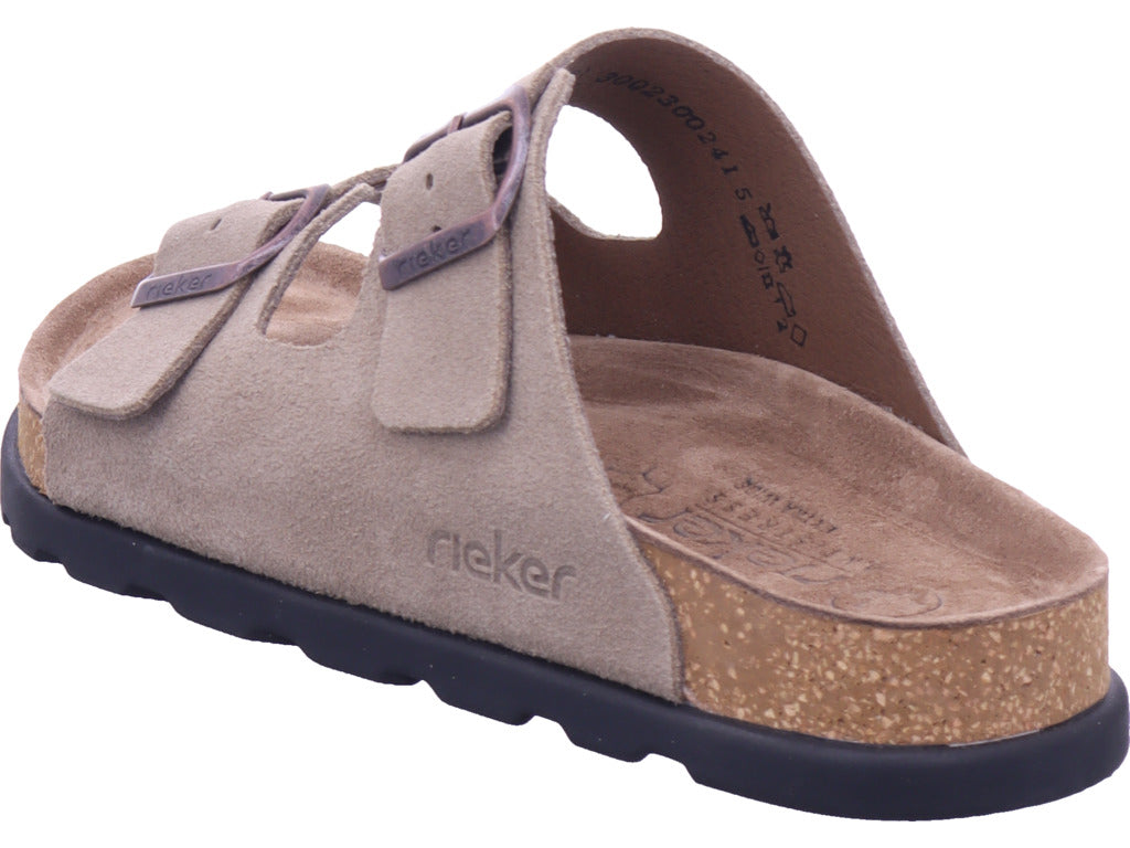 Rieker Men's Mule Extra Wide in Beige