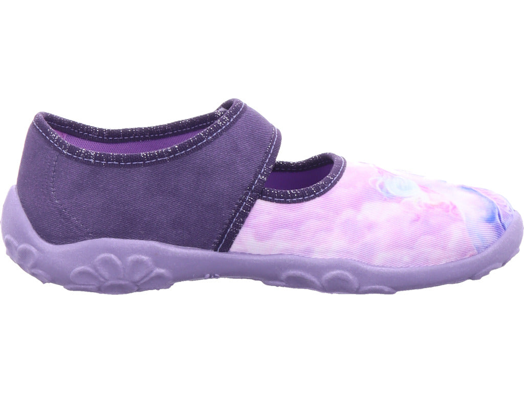 Dívčí pantofle Legero, textilní pantofle, Bonny ve fialové barvě