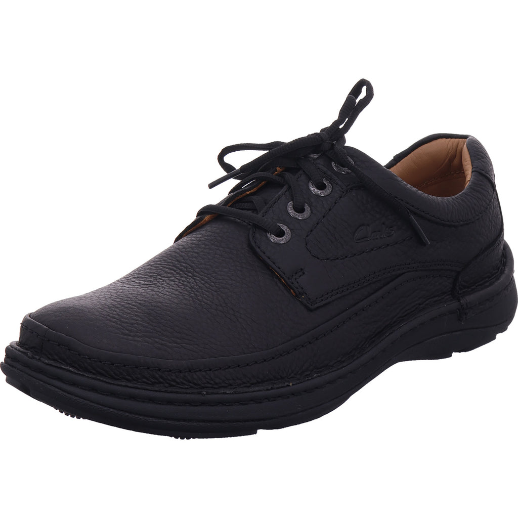 Clarks Herren Halbschuh Nature Three in schwarz