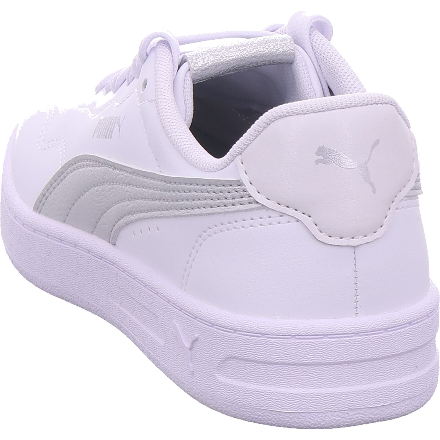 Puma Damen Sneaker Court Lally Metallic Whisper in weiß