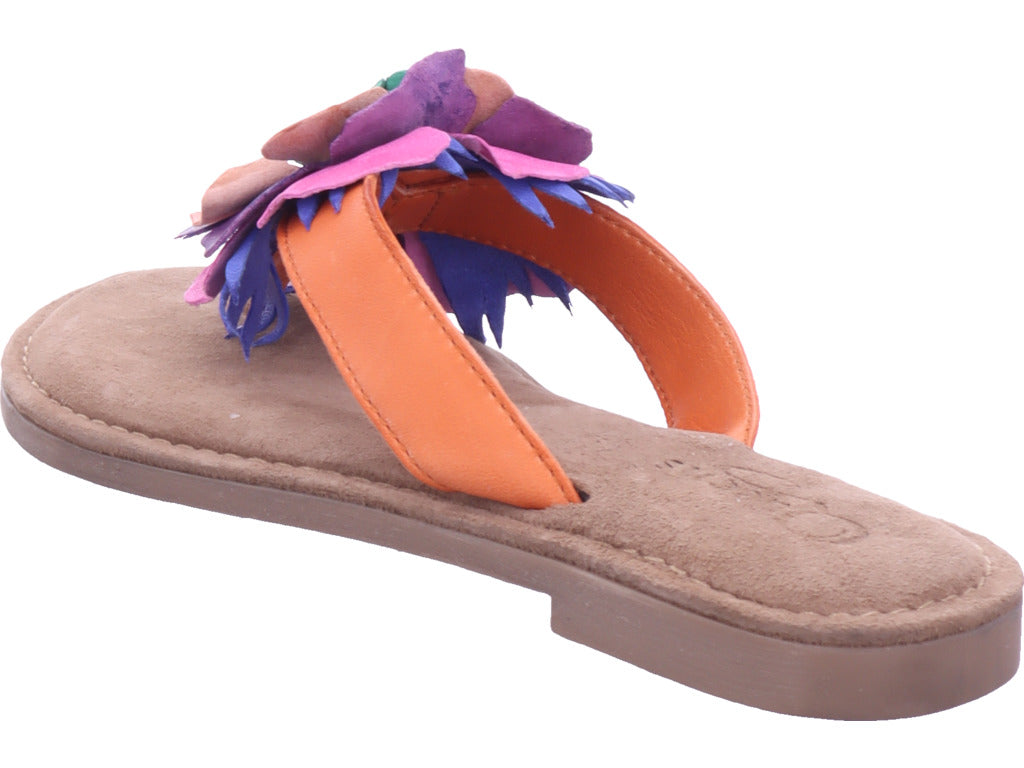 Queens women's mules in orange