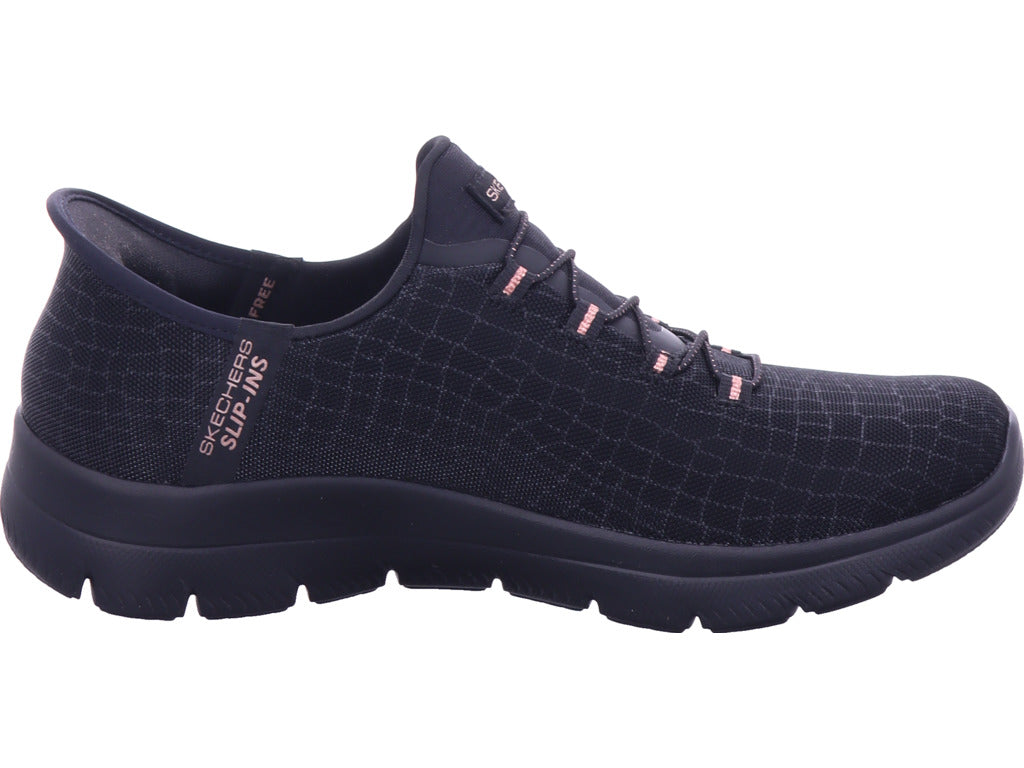 SKECHERS Damen Slipper  in schwarz
